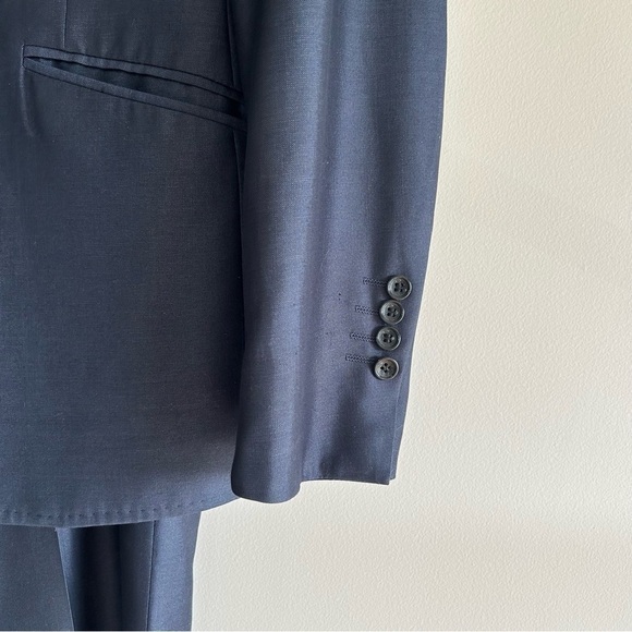 Vintage Kenzo Navy Two Piece Suit sz 34 - Picture 3 of 16